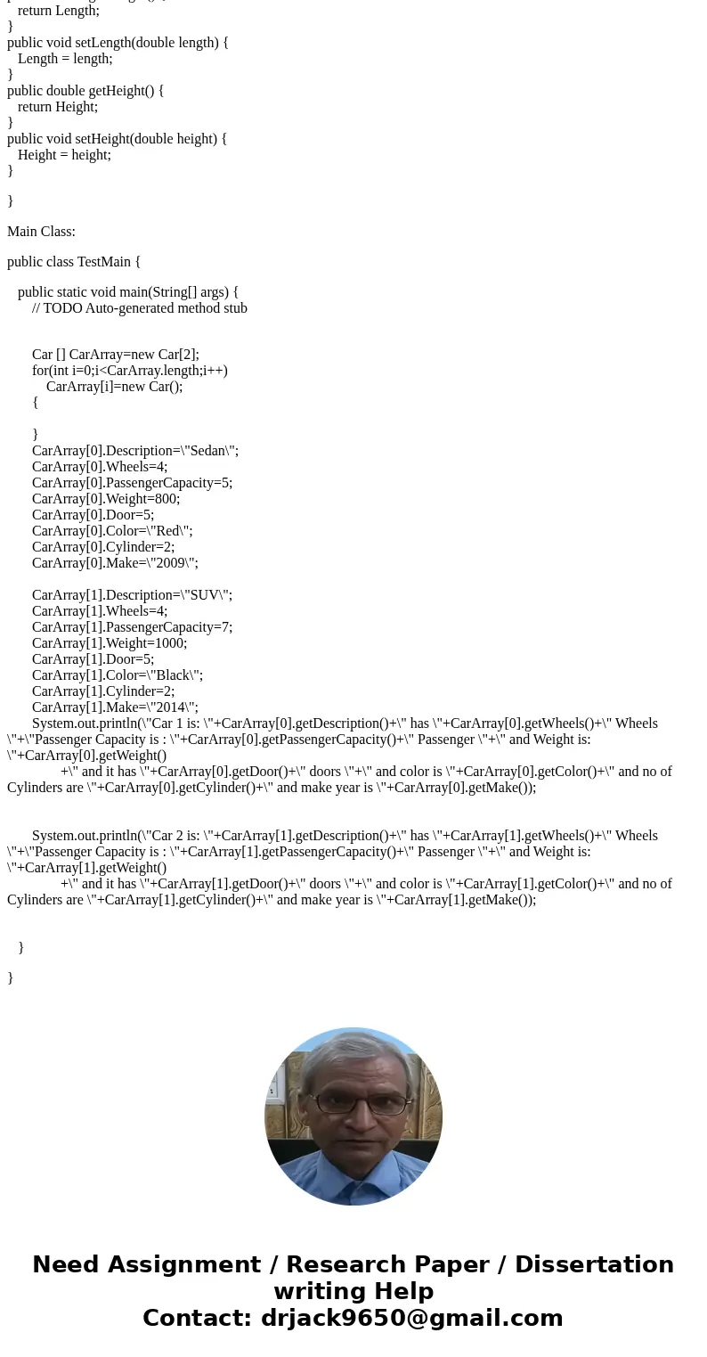 create a class called ground Vehicle (description, wheels,passenger capacity, weight ) . Create two sub classes car ( door, cylinder, color, make), cycle (engin create a class called ground Vehicle (description, wheels,passenger capacity, weight ) . Create two sub classes car ( door, cylinder, color, make), cycle (engin