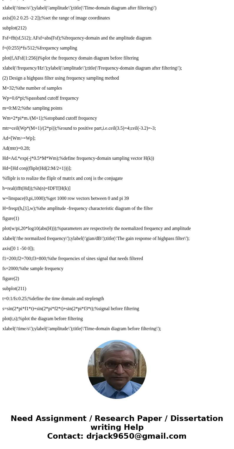 Design an FIR filter to eliminate a high range of frequencies: Sampling rate = 25000 Hz Range of frequencies to be passed = 0 - 3500 Hz Stop band = 4500 - 2000  Design an FIR filter to eliminate a high range of frequencies: Sampling rate = 25000 Hz Range of frequencies to be passed = 0 - 3500 Hz Stop band = 4500 - 2000