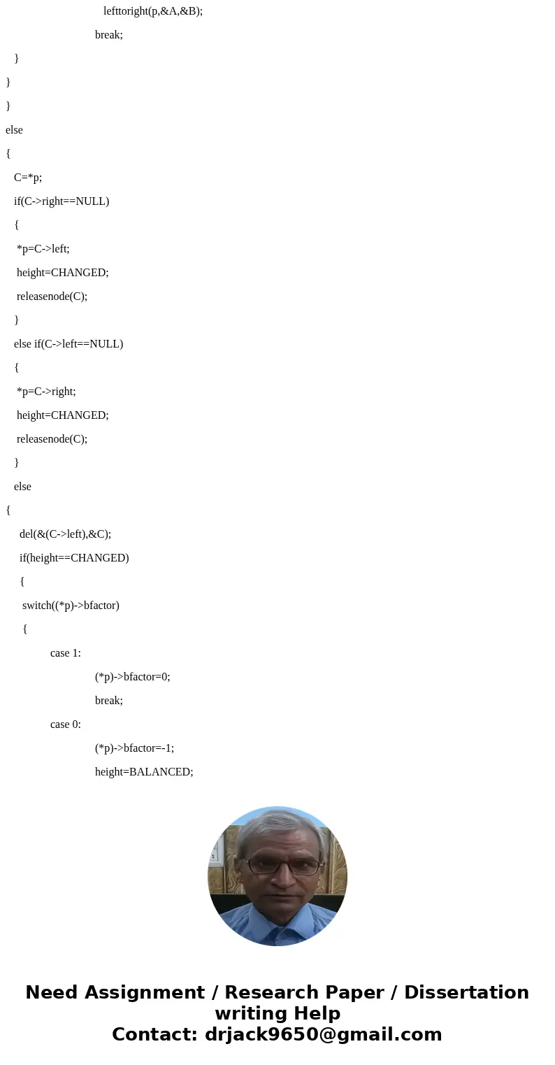  Here is the following code mentioned in the instructions: class AVL { Node root; private class Node { int data; Node left, right; int height; private Node(int 