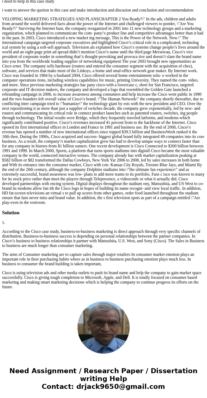 hi everyone i need to help in this case study i want to answer the qustion in this case and make introduction and discusion and conclusion and recommendation VE hi everyone i need to help in this case study i want to answer the qustion in this case and make introduction and discusion and conclusion and recommendation VE