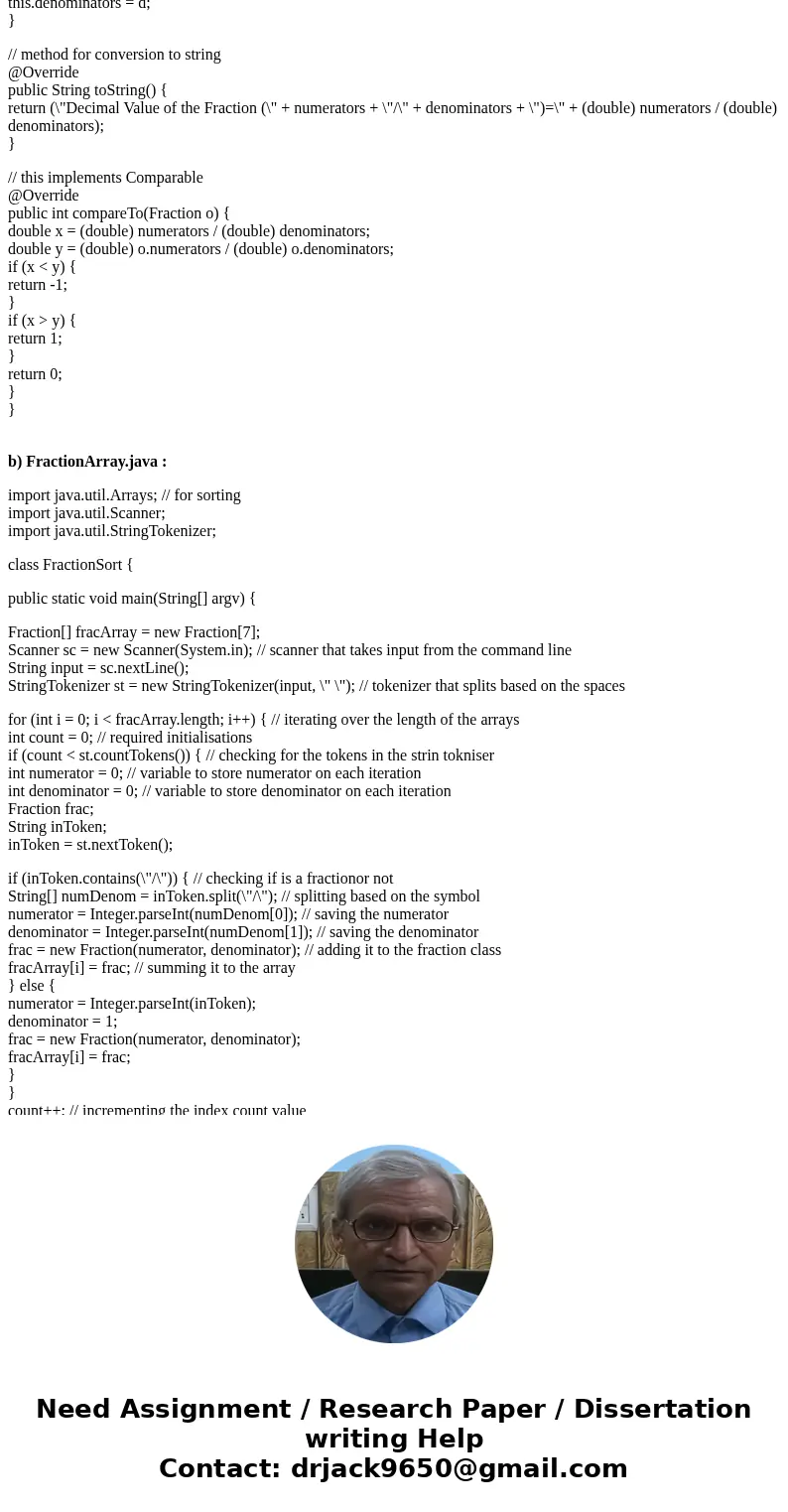 I have main class that asks the user to input fractions. I have Fraction class that takes the fractions from user and check i they are valid, and reduce. And I 