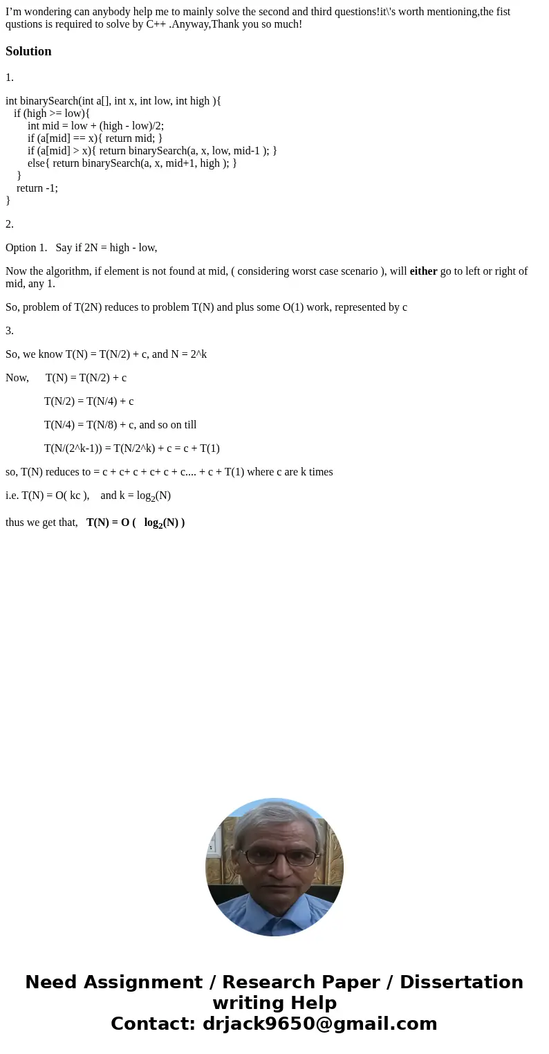 I’m wondering can anybody help me to mainly solve the second and third questions!it\'s worth mentioning,the fist qustions is required to solve by C++ .Anyway,Th I’m wondering can anybody help me to mainly solve the second and third questions!it\'s worth mentioning,the fist qustions is required to solve by C++ .Anyway,Th