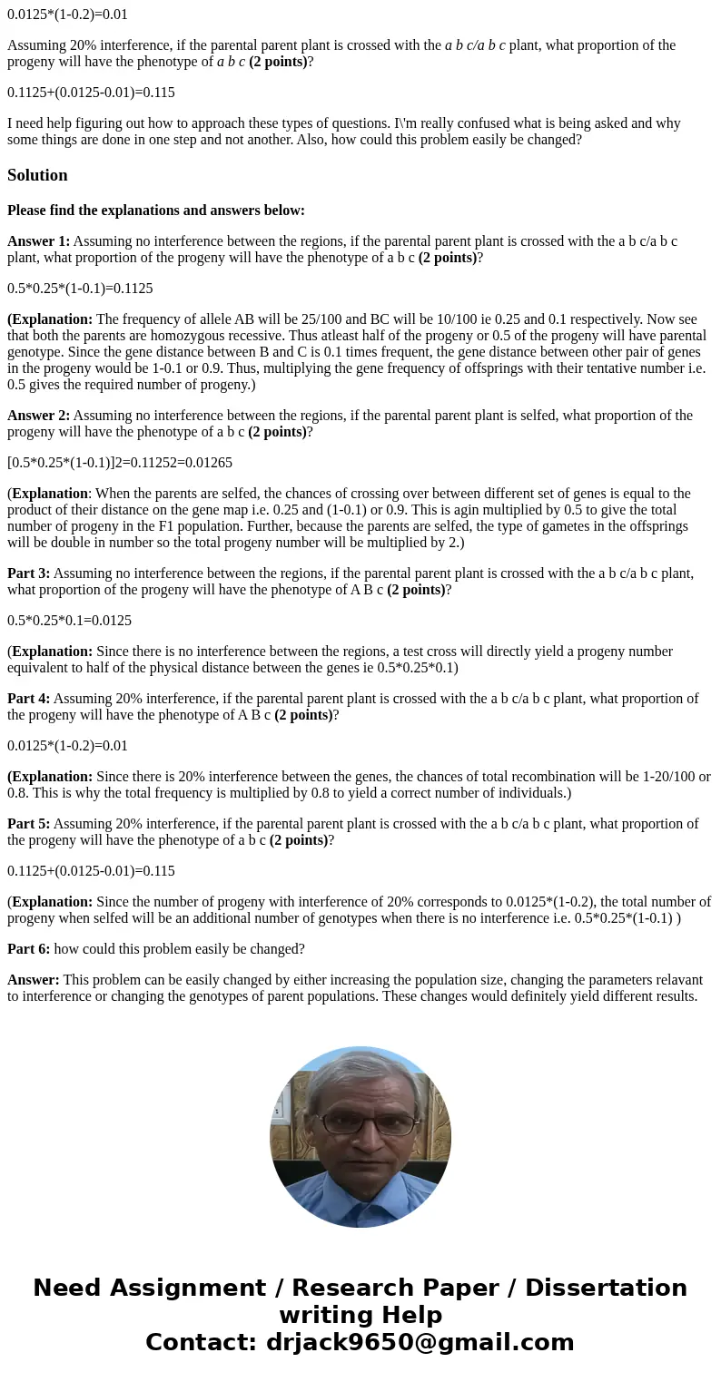 In a certain diploid plant, three loci A/a, B/b, and C/c are linked as follows: A/a 25 m.u. B/b 10 m.u. C/c ----------+-----------------------------------+----- In a certain diploid plant, three loci A/a, B/b, and C/c are linked as follows: A/a 25 m.u. B/b 10 m.u. C/c ----------+-----------------------------------+-----