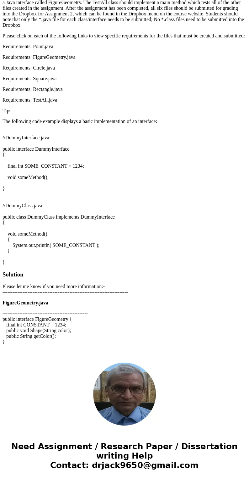 Java Project Module 5: Abstract Classes and Interfaces Assignment 5: TestAll The primary focus of chapter five is the use of interfaces. You may remember that w Java Project Module 5: Abstract Classes and Interfaces Assignment 5: TestAll The primary focus of chapter five is the use of interfaces. You may remember that w