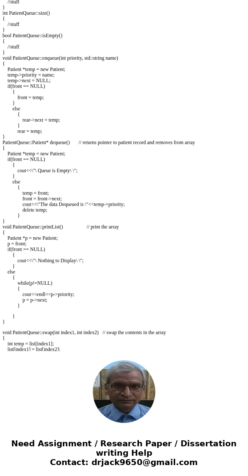 Priority Queue as a Heap Array Emergency Room Patient Admittance Objectives • Build a priority queue as a heap stored in an array • Dequeue the next priority it Priority Queue as a Heap Array Emergency Room Patient Admittance Objectives • Build a priority queue as a heap stored in an array • Dequeue the next priority it