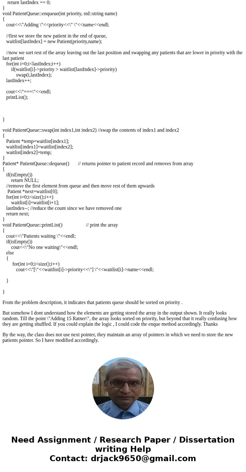 Priority Queue as a Heap Array Emergency Room Patient Admittance Objectives • Build a priority queue as a heap stored in an array • Dequeue the next priority it Priority Queue as a Heap Array Emergency Room Patient Admittance Objectives • Build a priority queue as a heap stored in an array • Dequeue the next priority it