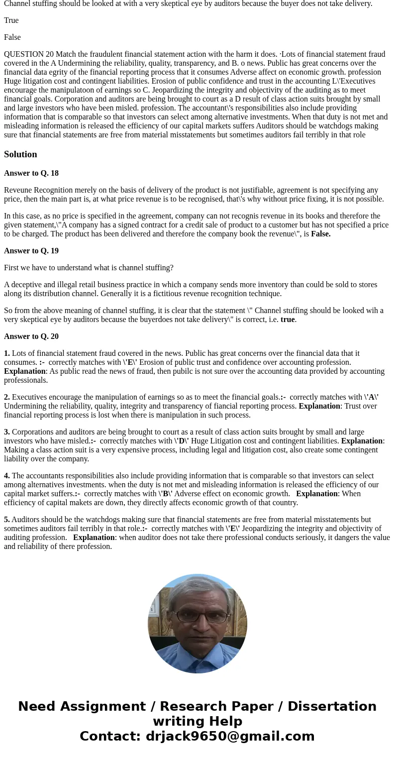 QUESTION 18 A company has a signed contract for a credit sale of product to a customer but has not specified a price to be charged. The product has been deliver QUESTION 18 A company has a signed contract for a credit sale of product to a customer but has not specified a price to be charged. The product has been deliver