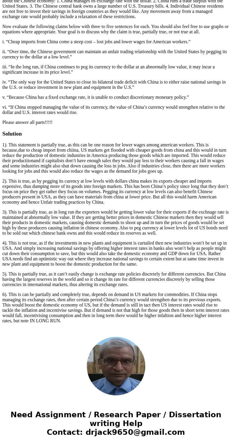 The relationship between China and the United States is often in the news. To refresh your memory, here are four facts about the Chinese economy: 1. China manag The relationship between China and the United States is often in the news. To refresh your memory, here are four facts about the Chinese economy: 1. China manag