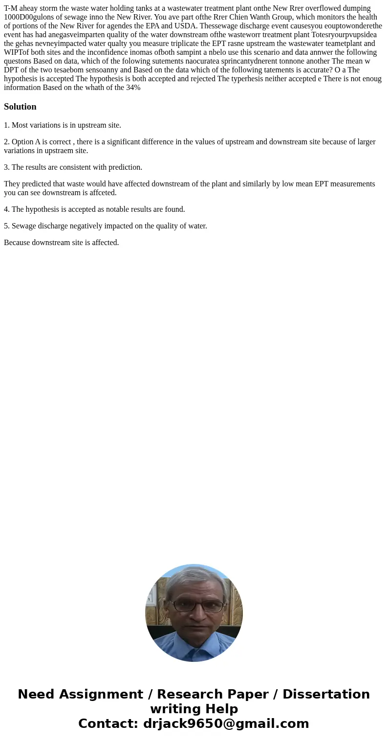 T-M aheay storm the waste water holding tanks at a wastewater treatment plant onthe New Rrer overflowed dumping 1000D00gulons of sewage inno the New River. You  T-M aheay storm the waste water holding tanks at a wastewater treatment plant onthe New Rrer overflowed dumping 1000D00gulons of sewage inno the New River. You