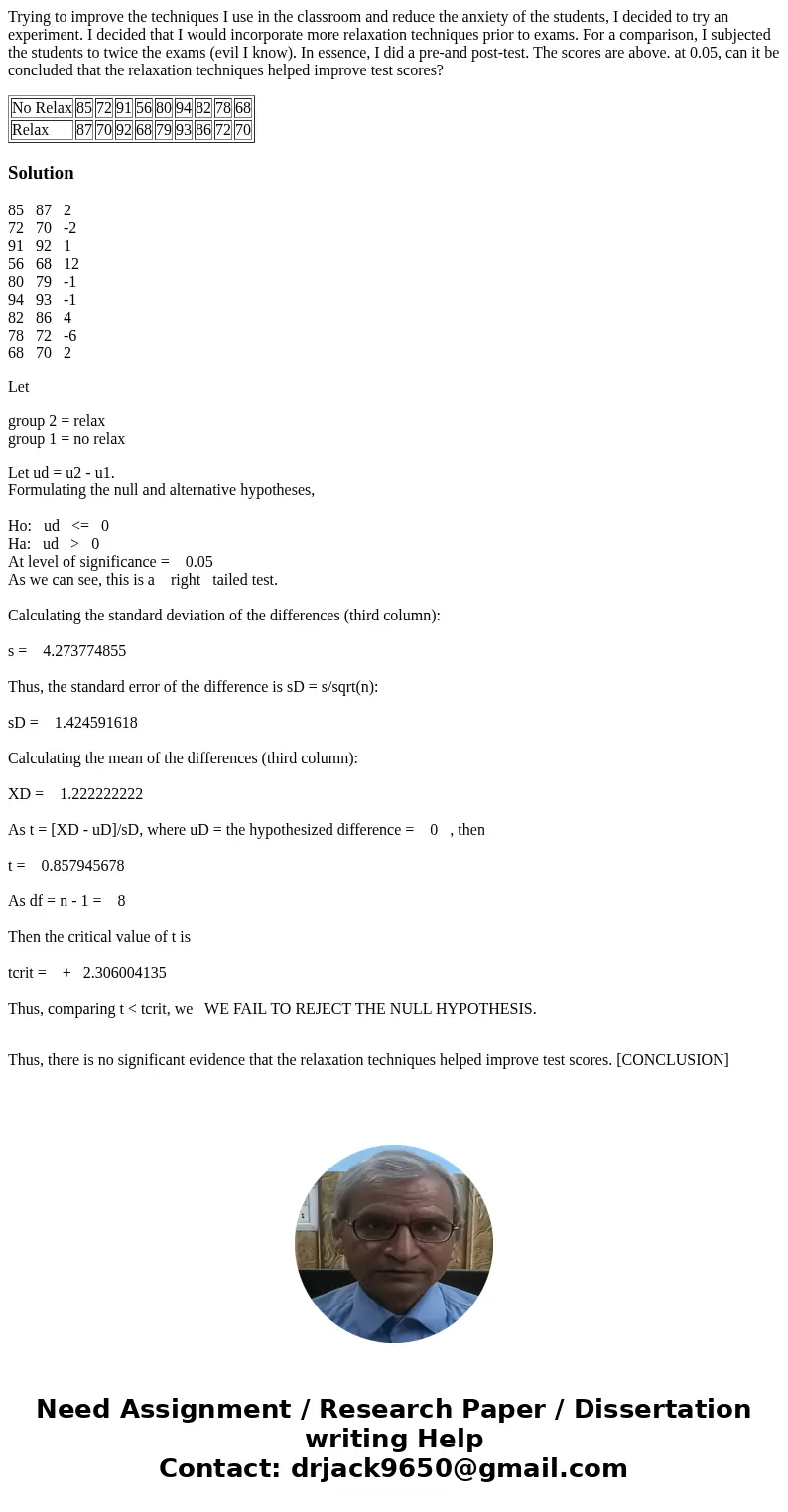 Trying to improve the techniques I use in the classroom and reduce the anxiety of the students, I decided to try an experiment. I decided that I would incorpora Trying to improve the techniques I use in the classroom and reduce the anxiety of the students, I decided to try an experiment. I decided that I would incorpora
