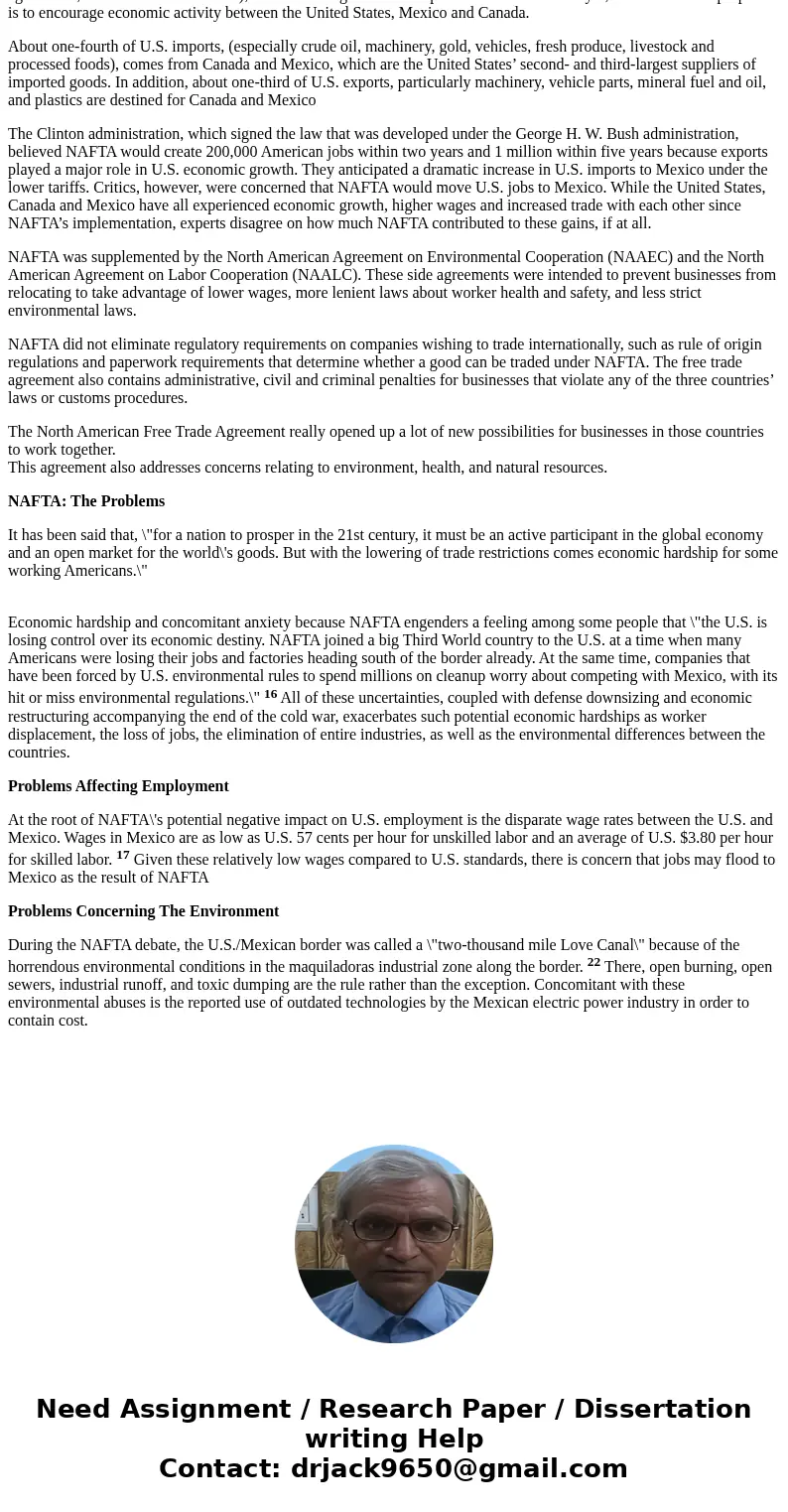 What are most common problems associated with the Members of NAFTA.. please be as specific as you can..TYSolution\'North American Free Trade Agreement - NAFTA\' What are most common problems associated with the Members of NAFTA.. please be as specific as you can..TYSolution\'North American Free Trade Agreement - NAFTA\'