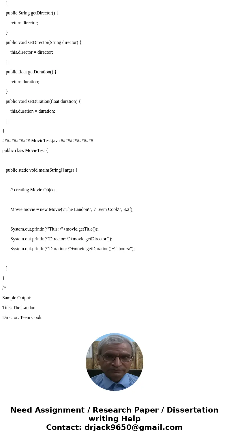Write a class called \