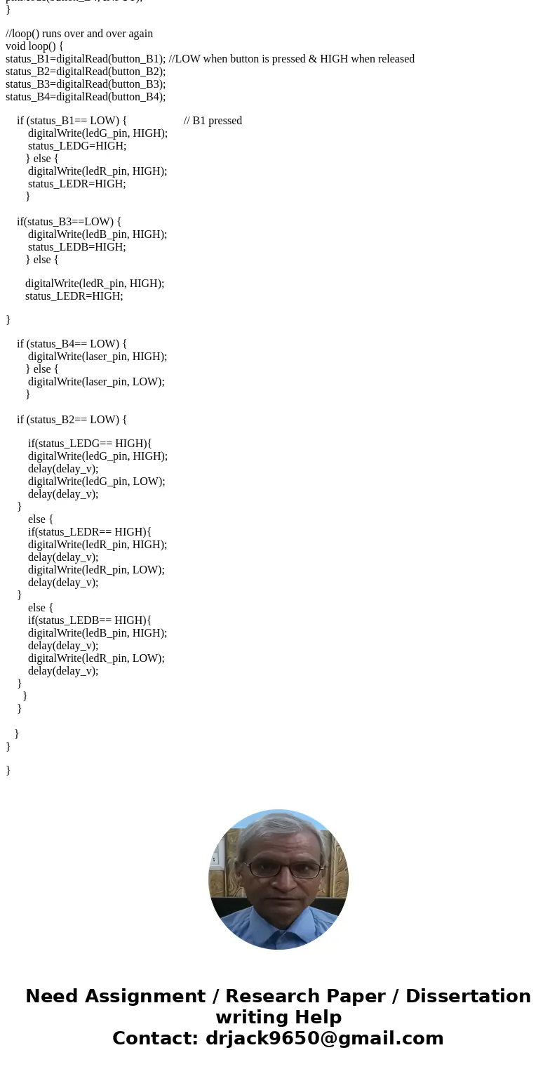 write a program which implements this decision chain: Read four buttons. If button 2 is not pressed any lit LEDs should stay lit. If button 1 is pressed, the Gr write a program which implements this decision chain: Read four buttons. If button 2 is not pressed any lit LEDs should stay lit. If button 1 is pressed, the Gr