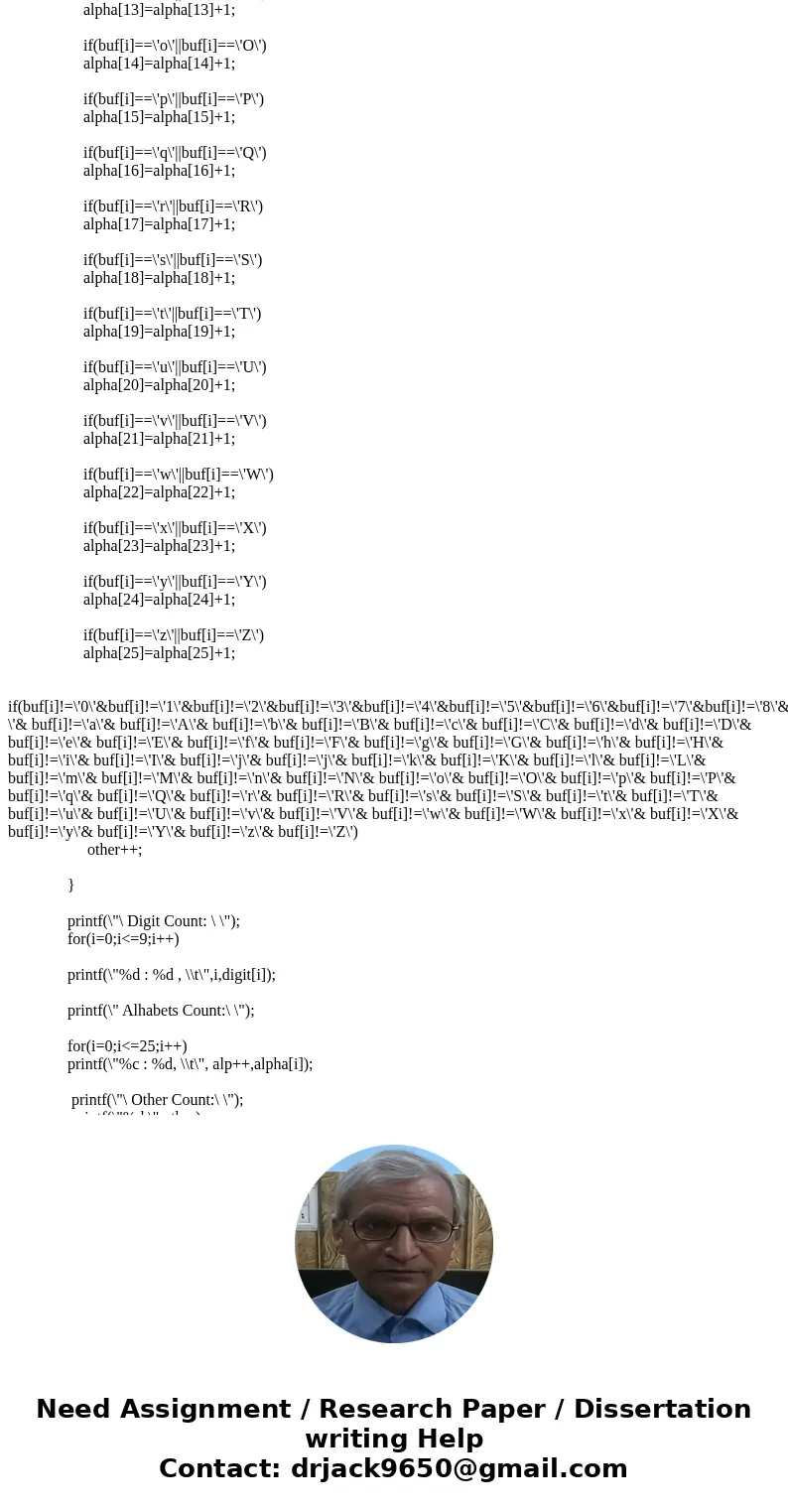 You are required to open an input file (shown below) then read one character at a time until it is finished. While reading the content of the file, keep a count You are required to open an input file (shown below) then read one character at a time until it is finished. While reading the content of the file, keep a count