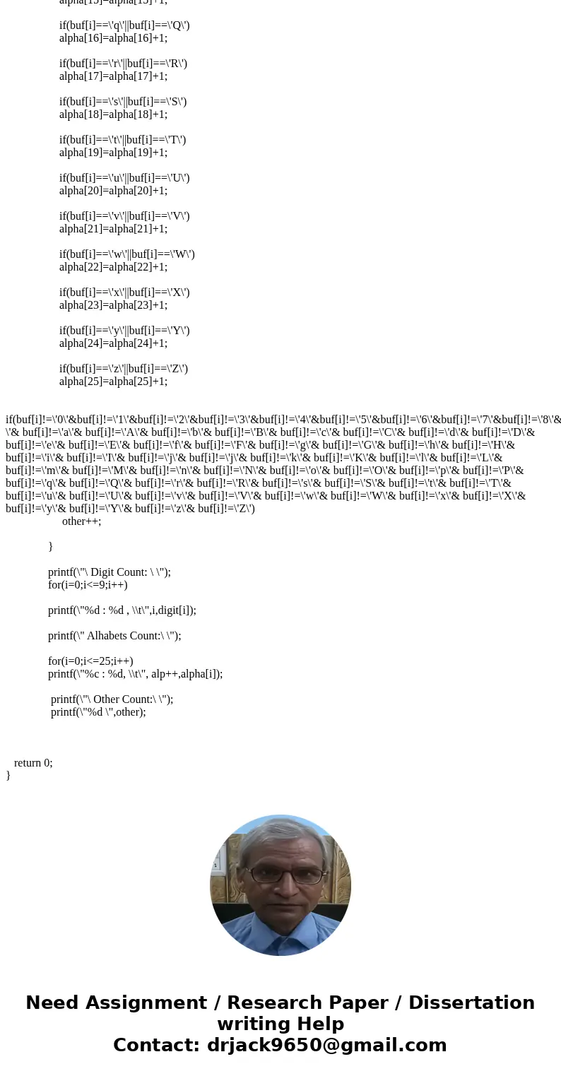 You are required to open an input file (shown below) then read one character at a time until it is finished. While reading the content of the file, keep a count You are required to open an input file (shown below) then read one character at a time until it is finished. While reading the content of the file, keep a count