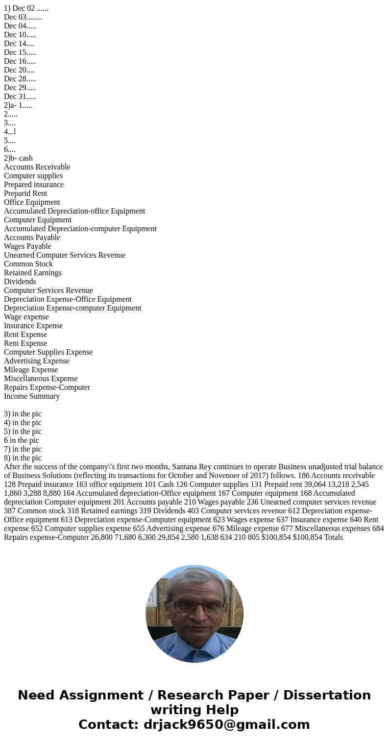 1) Dec 02 ...... Dec 03........ Dec 04..... Dec 10..... Dec 14.... Dec 15..... Dec 16..... Dec 20.... Dec 28..... Dec 29..... Dec 31..... 2)a- 1..... 2..... 3.. 1) Dec 02 ...... Dec 03........ Dec 04..... Dec 10..... Dec 14.... Dec 15..... Dec 16..... Dec 20.... Dec 28..... Dec 29..... Dec 31..... 2)a- 1..... 2..... 3..