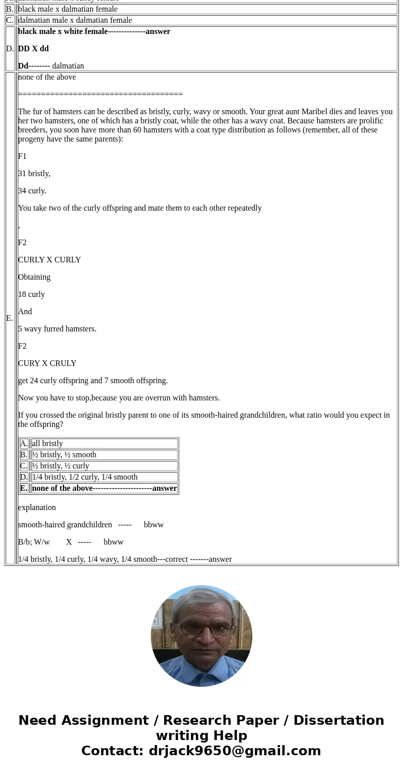 1. The fur of hamsters can be described as bristly, curly, wavy or smooth. Your great aunt Maribel dies and leaves you her two hamsters, one of which has a bris 1. The fur of hamsters can be described as bristly, curly, wavy or smooth. Your great aunt Maribel dies and leaves you her two hamsters, one of which has a bris