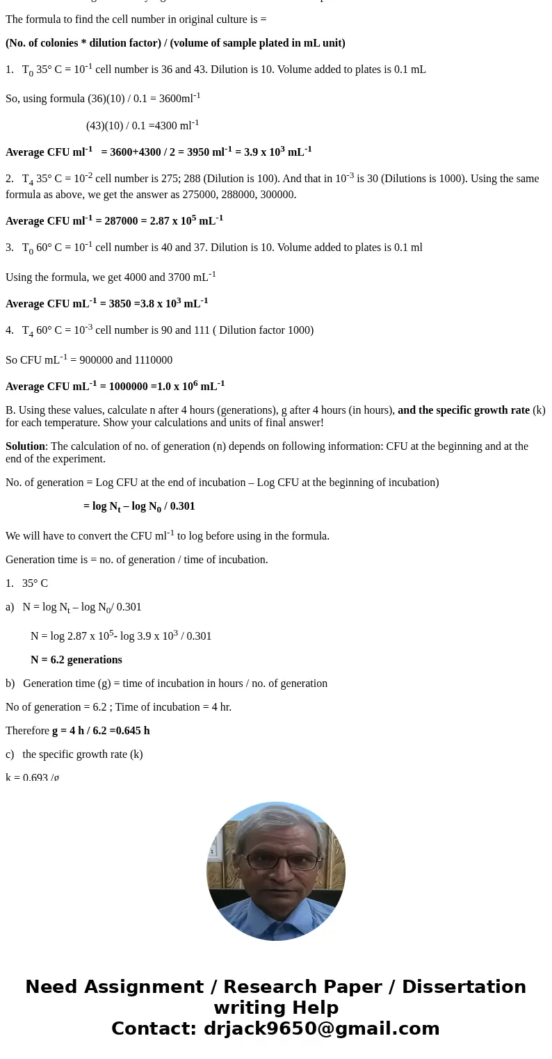 2. For your next temperature experiment, you grow a subsample until it is in exponential growth phase. This you will usually hear called “log phase” in practice 2. For your next temperature experiment, you grow a subsample until it is in exponential growth phase. This you will usually hear called “log phase” in practice