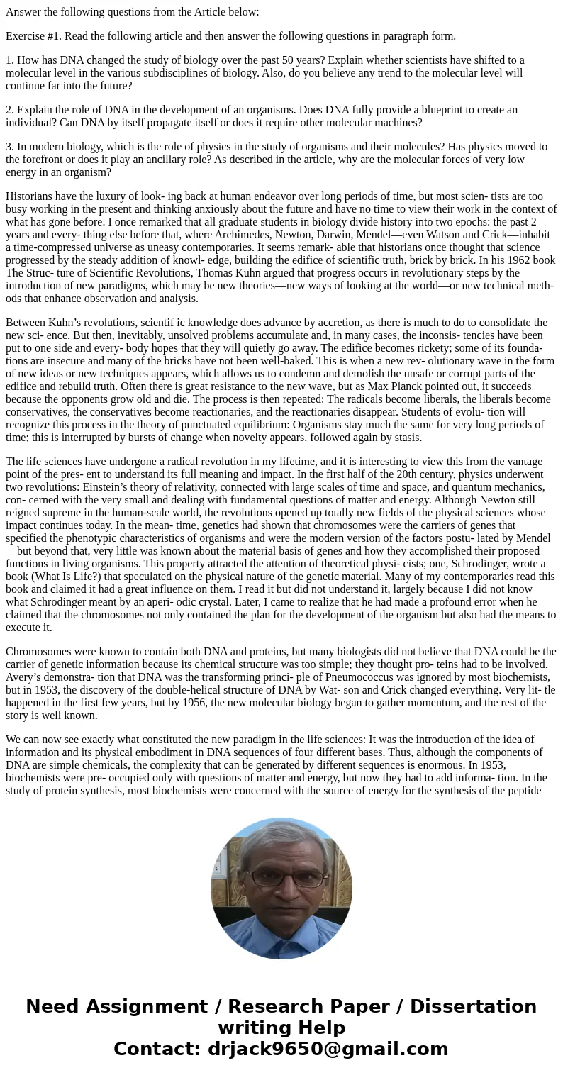 Answer the following questions from the Article below: Exercise #1. Read the following article and then answer the following questions in paragraph form. 1. How Answer the following questions from the Article below: Exercise #1. Read the following article and then answer the following questions in paragraph form. 1. How