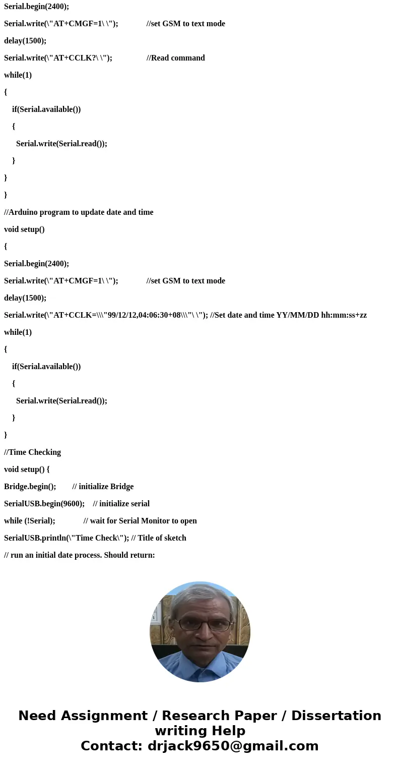 Find ardunio code. arduino get the date(mm/dd/yyyy) & time(hh/mm/ss) from the user via the serial monitor in the arduino software. Date includes day , month Find ardunio code. arduino get the date(mm/dd/yyyy) & time(hh/mm/ss) from the user via the serial monitor in the arduino software. Date includes day , month