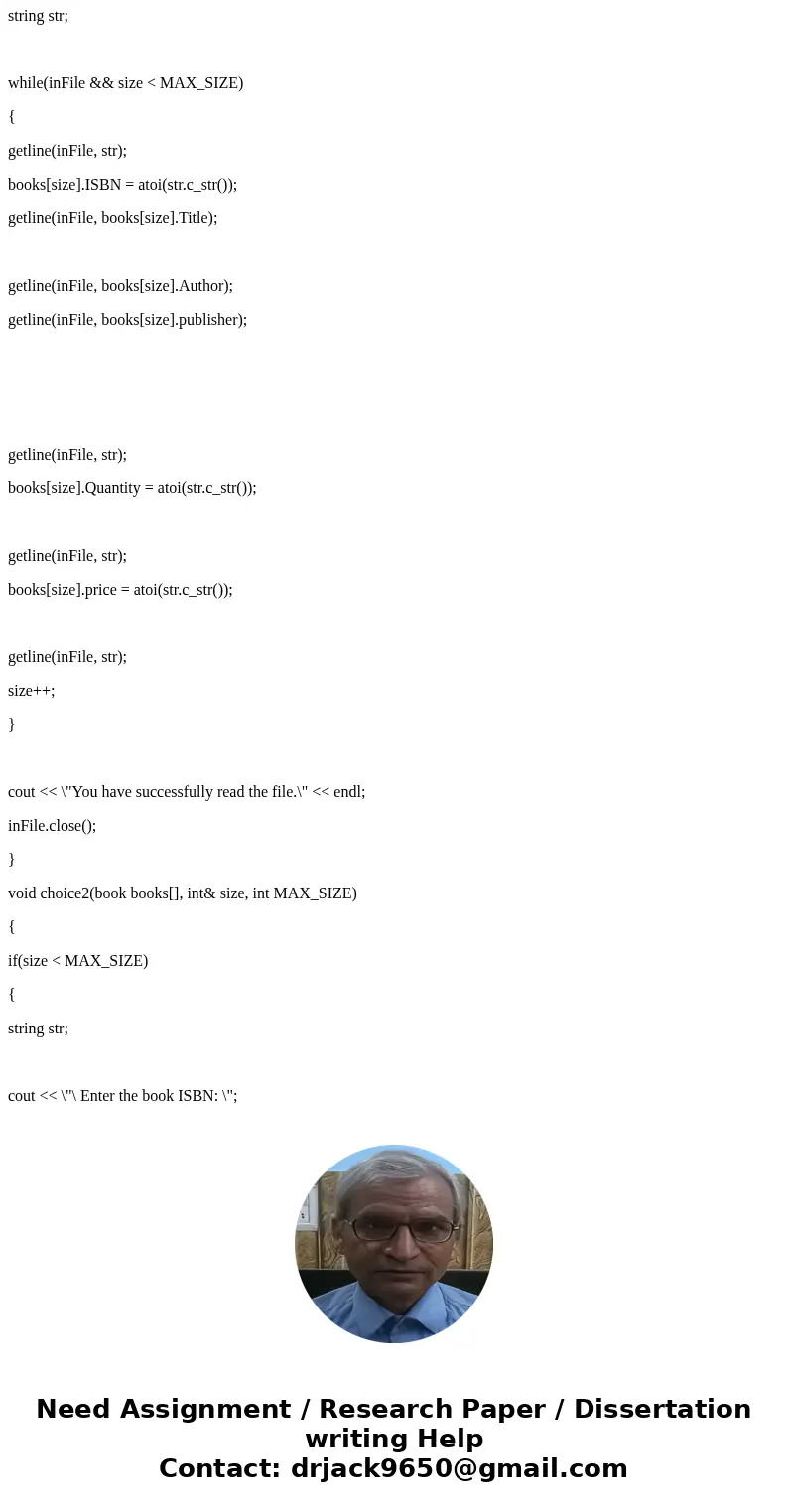 find errors of my program and fix it please. need to read file from pc create a inventory.txt and put those in it: My First Book Mark Lusk Pearson Publishing 40 find errors of my program and fix it please. need to read file from pc create a inventory.txt and put those in it: My First Book Mark Lusk Pearson Publishing 40