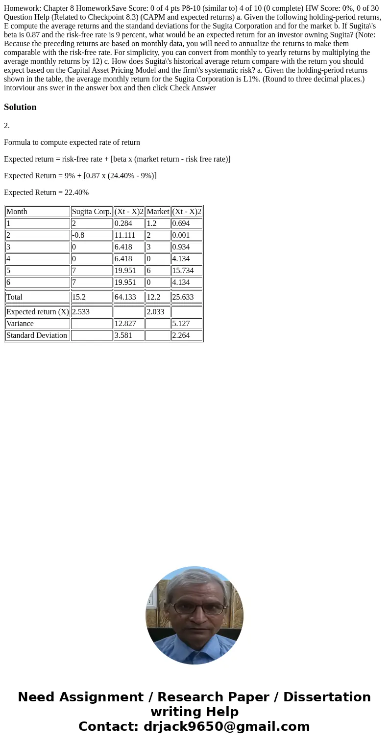 Homework: Chapter 8 HomeworkSave Score: 0 of 4 pts P8-10 (similar to) 4 of 10 (0 complete) HW Score: 0%, 0 of 30 Question Help (Related to Checkpoint 8.3) (CAP  Homework: Chapter 8 HomeworkSave Score: 0 of 4 pts P8-10 (similar to) 4 of 10 (0 complete) HW Score: 0%, 0 of 30 Question Help (Related to Checkpoint 8.3) (CAP