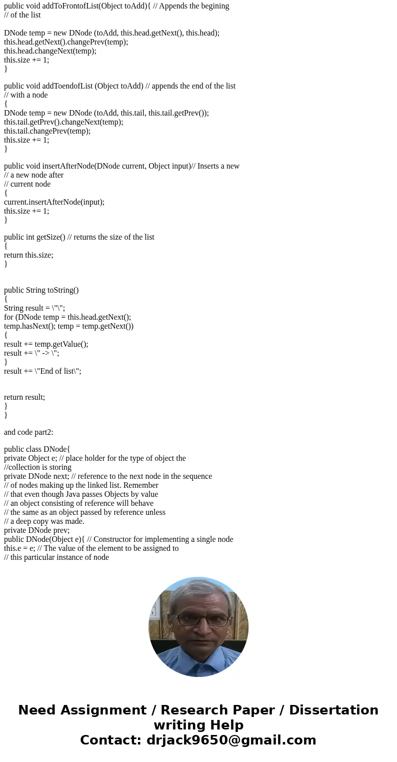 I need help implementing a Stack with this java programming assignment: Given a doubly linked list (code provided below) implement a Stack. You must use the dou I need help implementing a Stack with this java programming assignment: Given a doubly linked list (code provided below) implement a Stack. You must use the dou
