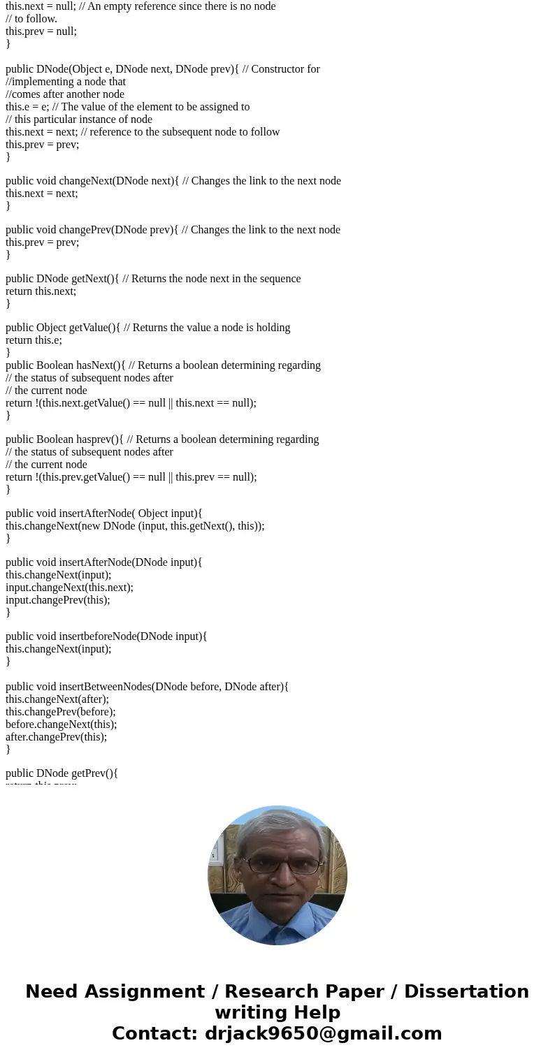 I need help implementing a Stack with this java programming assignment: Given a doubly linked list (code provided below) implement a Stack. You must use the dou I need help implementing a Stack with this java programming assignment: Given a doubly linked list (code provided below) implement a Stack. You must use the dou