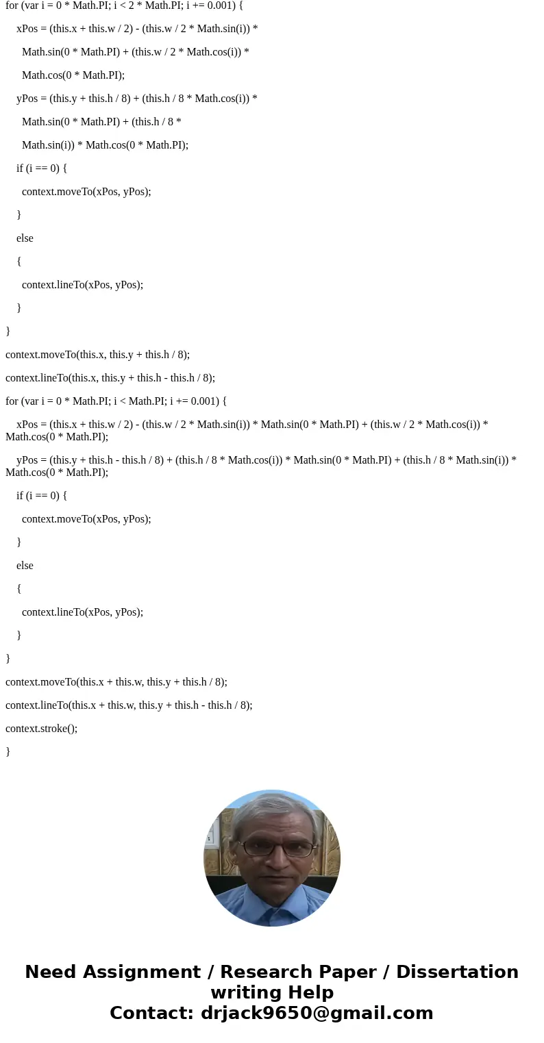 i need help in how to Draw figure ofa Cylinder on a C?anvas in HTML5 and JAVA SCRIPTSolutionfunction drawCylinder ( x, y, w, h ) { context.beginPath(); //to dra i need help in how to Draw figure ofa Cylinder on a C?anvas in HTML5 and JAVA SCRIPTSolutionfunction drawCylinder ( x, y, w, h ) { context.beginPath(); //to dra