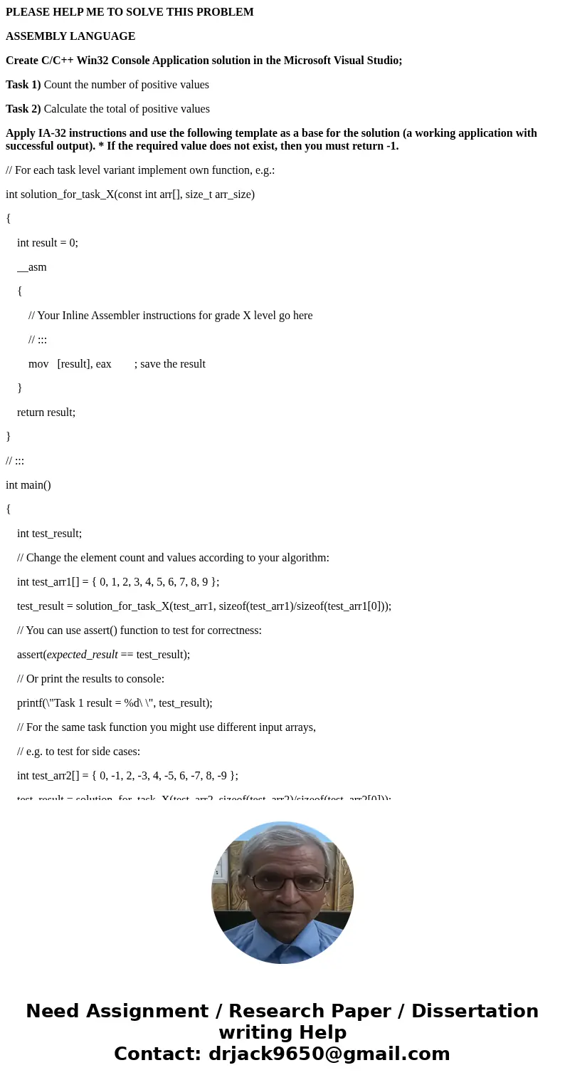 PLEASE HELP ME TO SOLVE THIS PROBLEM ASSEMBLY LANGUAGE Create C/C++ Win32 Console Application solution in the Microsoft Visual Studio; Task 1) Count the number  PLEASE HELP ME TO SOLVE THIS PROBLEM ASSEMBLY LANGUAGE Create C/C++ Win32 Console Application solution in the Microsoft Visual Studio; Task 1) Count the number