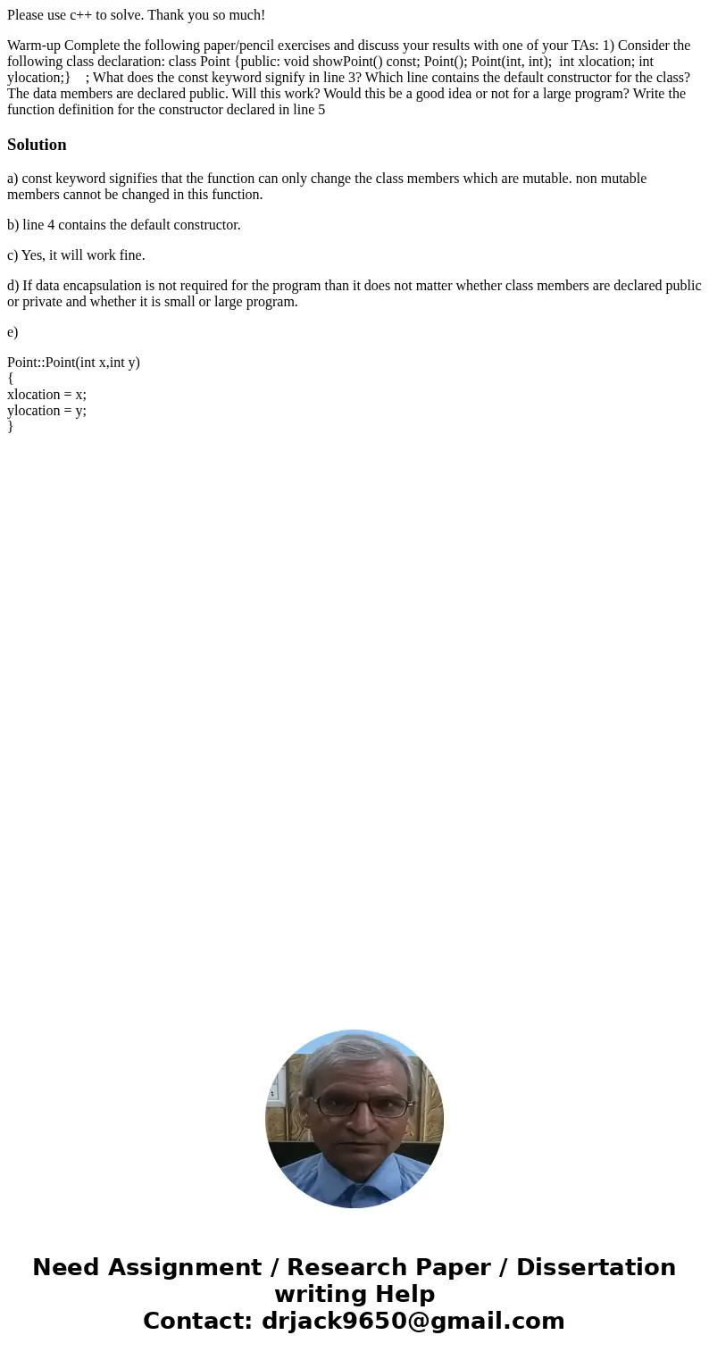 Please use c++ to solve. Thank you so much! Warm-up Complete the following paper/pencil exercises and discuss your results with one of your TAs: 1) Consider the Please use c++ to solve. Thank you so much! Warm-up Complete the following paper/pencil exercises and discuss your results with one of your TAs: 1) Consider the
