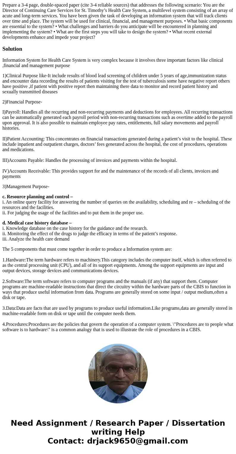 Prepare a 3-4 page, double-spaced paper (cite 3-4 reliable sources) that addresses the following scenario: You are the Director of Continuing Care Services for  Prepare a 3-4 page, double-spaced paper (cite 3-4 reliable sources) that addresses the following scenario: You are the Director of Continuing Care Services for