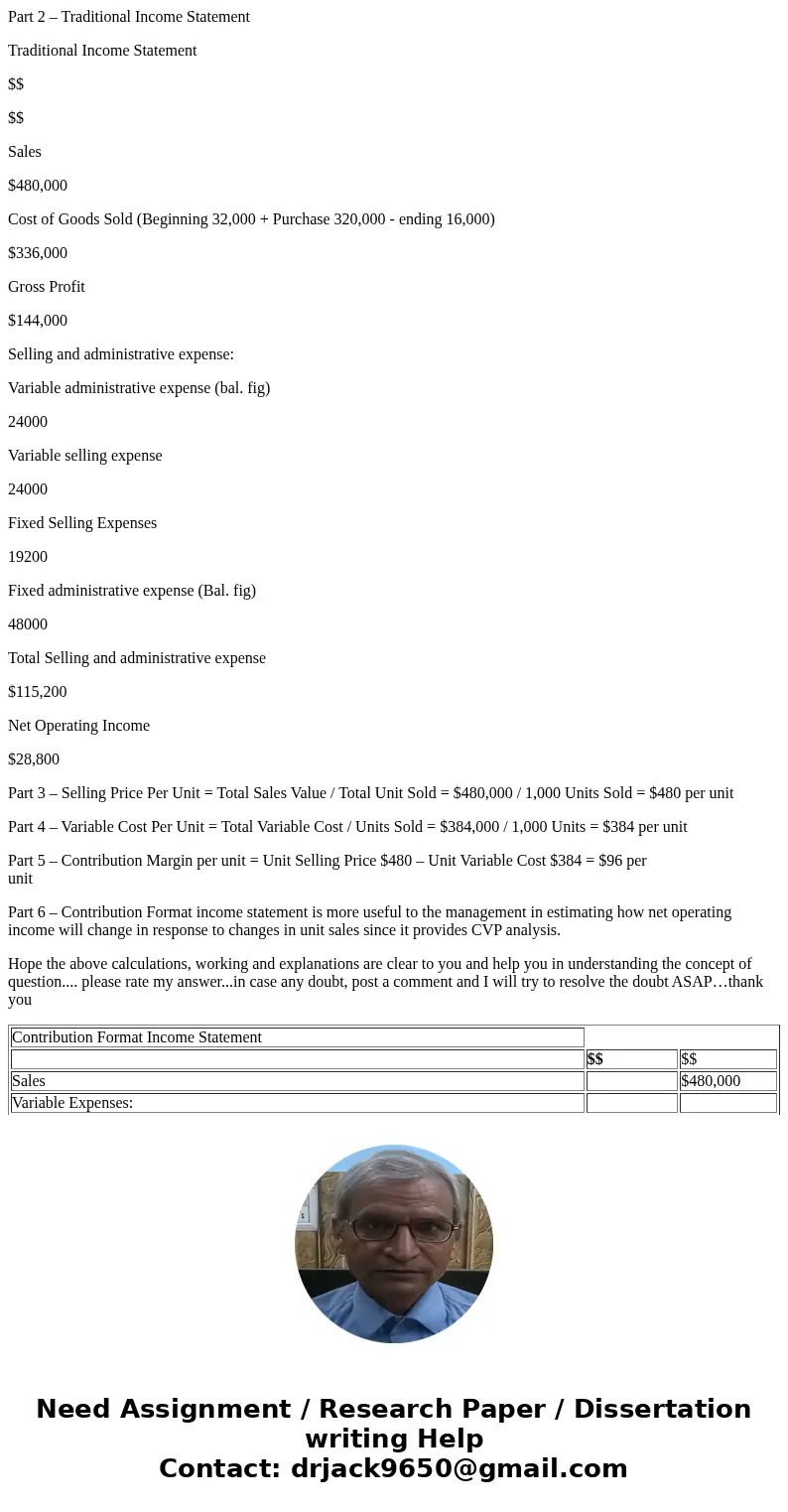  r quick access, place your bookmarks here on the bookmarks bar. Import bookmarks now Chapter 10 Problem 1-19 Traditional and Contribution Format Income Stateme