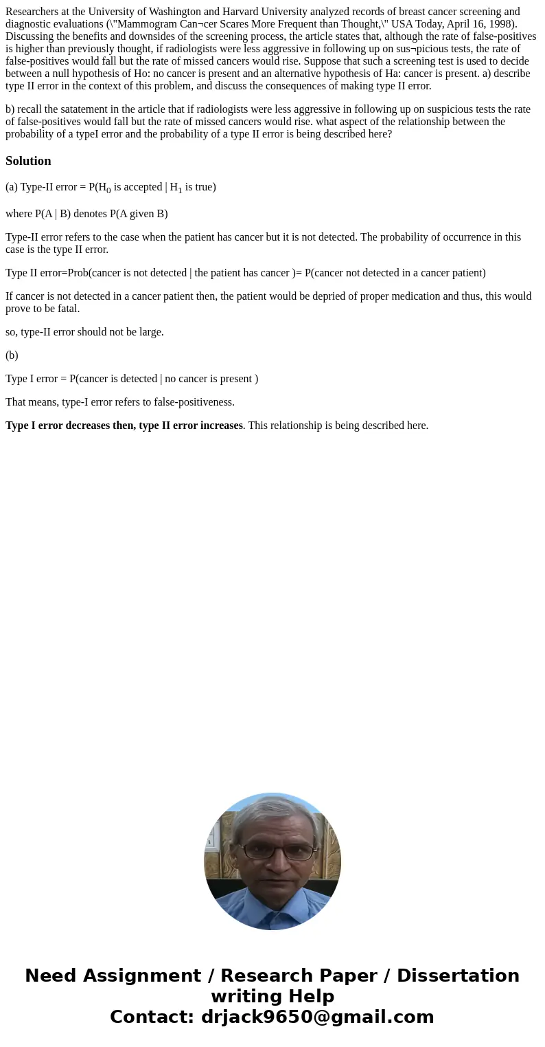 Researchers at the University of Washington and Harvard University analyzed records of breast cancer screening and diagnostic evaluations (\ Researchers at the University of Washington and Harvard University analyzed records of breast cancer screening and diagnostic evaluations (\