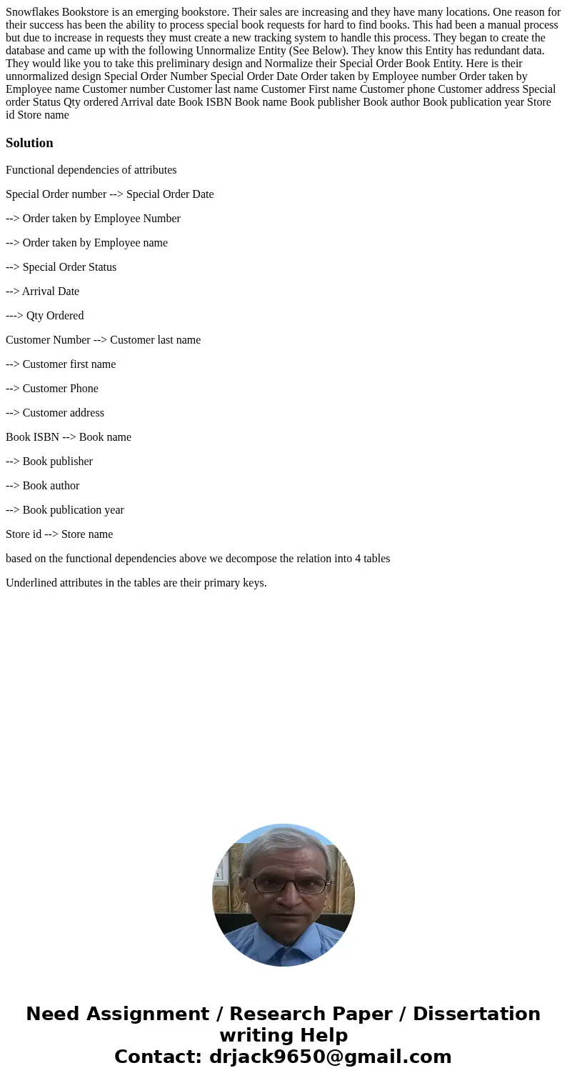 Snowflakes Bookstore is an emerging bookstore. Their sales are increasing and they have many locations. One reason for their success has been the ability to pr  Snowflakes Bookstore is an emerging bookstore. Their sales are increasing and they have many locations. One reason for their success has been the ability to pr