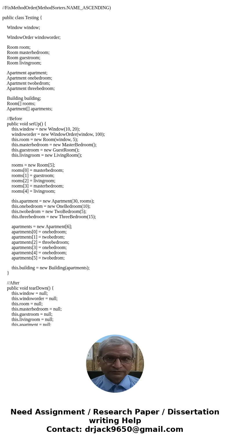 Templates Hwk6.java package hwk6; public class Hwk6 { public static void main(String[] args) { Apartment[] apartments = { new OneBedroom(20), new TwoBedroom(15)