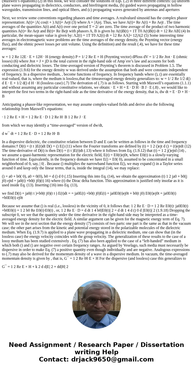 The fundamental theory of electromagnetic field is based on Maxwell\'s equations. These equations govern the electromagnetic fields, E, D, H, and there relatio  The fundamental theory of electromagnetic field is based on Maxwell\'s equations. These equations govern the electromagnetic fields, E, D, H, and there relatio