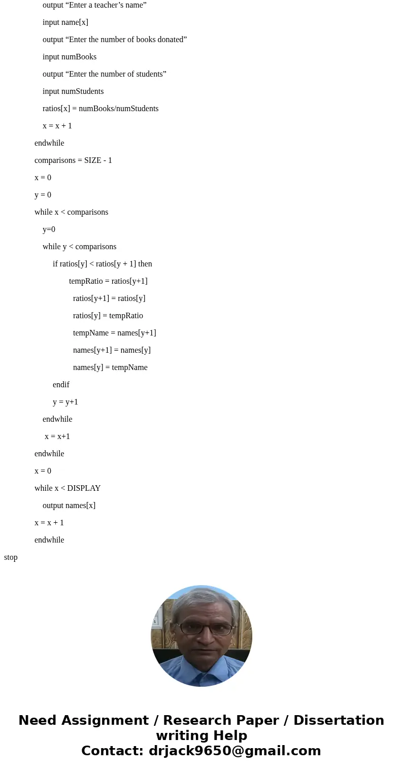 The Palmertown Elementary School has 30 classrooms. The children in the school donate used books to sell at an annual fundraising book fair. Write a program in  The Palmertown Elementary School has 30 classrooms. The children in the school donate used books to sell at an annual fundraising book fair. Write a program in
