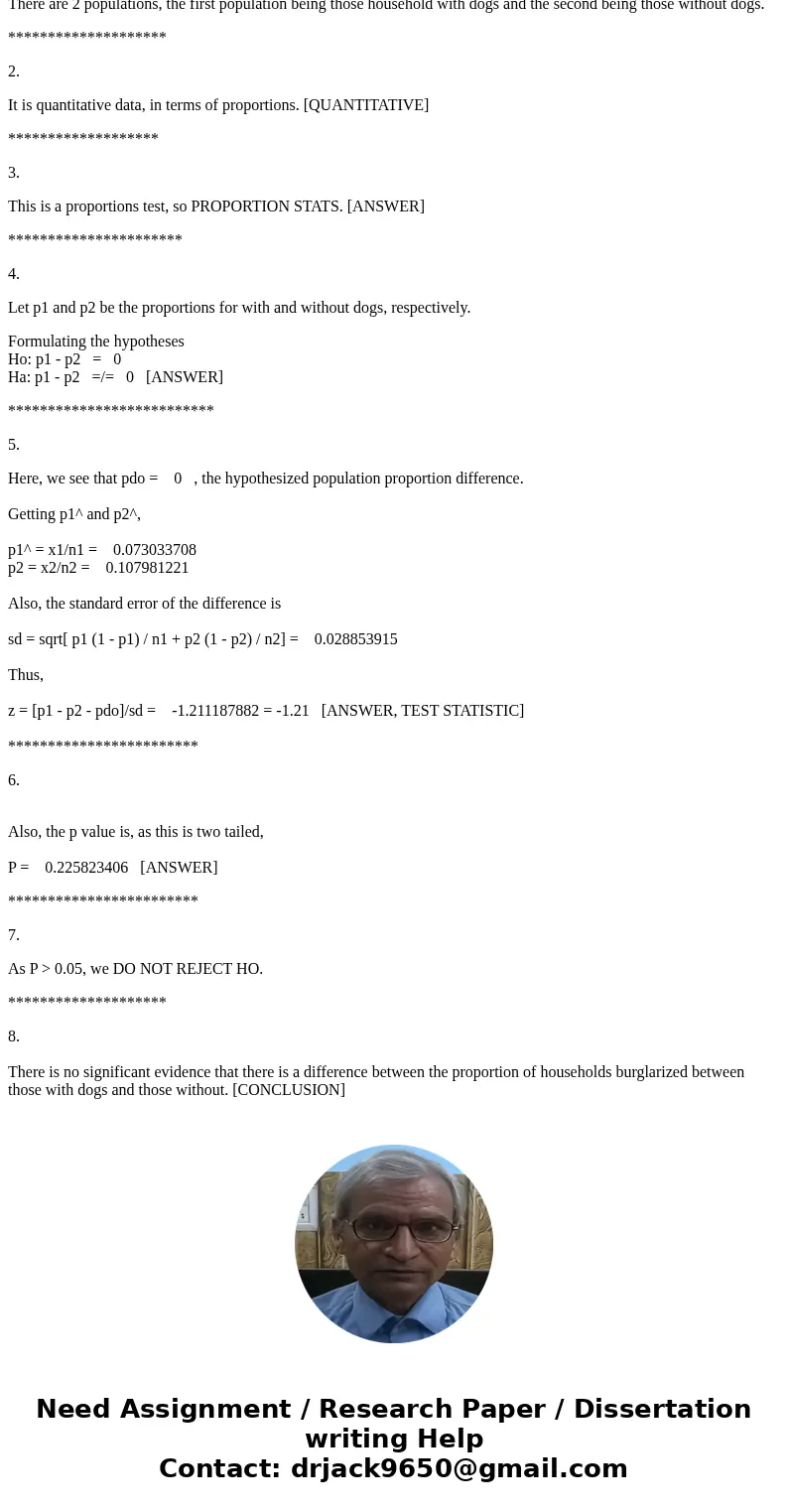 Use the given sample sizes and numbers of successes to complete a significance test that is testing if there is a difference between the proportion of househol  Use the given sample sizes and numbers of successes to complete a significance test that is testing if there is a difference between the proportion of househol