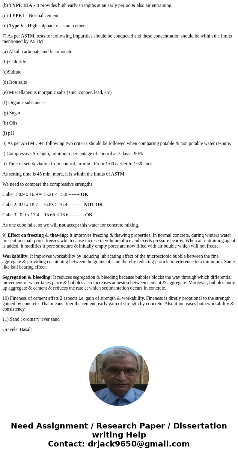 What is a false set and flash set of portland cement? 5. What is meant by air-entraining? 6. What type of cement would you use in each of the following cases?   What is a false set and flash set of portland cement? 5. What is meant by air-entraining? 6. What type of cement would you use in each of the following cases?