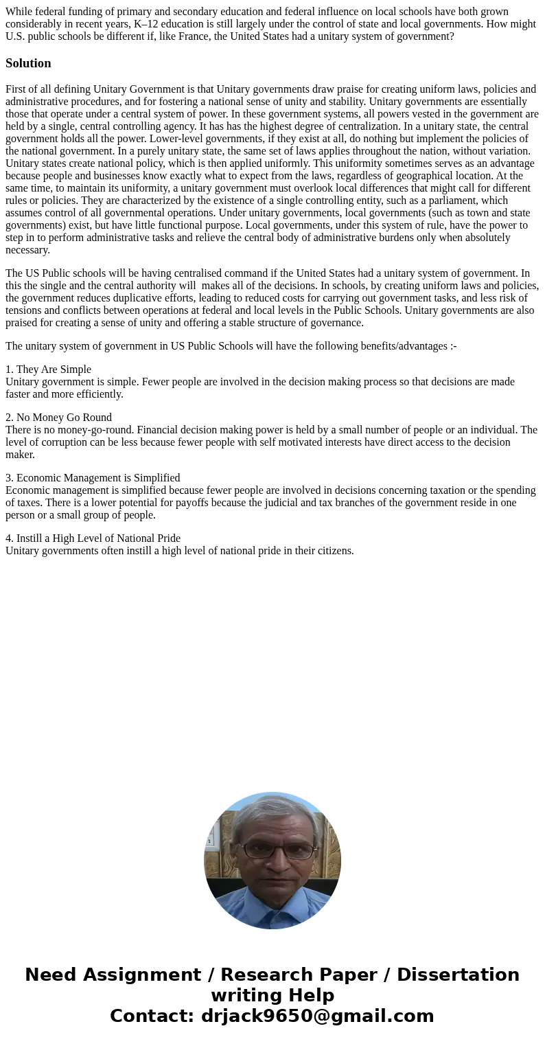 While federal funding of primary and secondary education and federal influence on local schools have both grown considerably in recent years, K–12 education is  While federal funding of primary and secondary education and federal influence on local schools have both grown considerably in recent years, K–12 education is