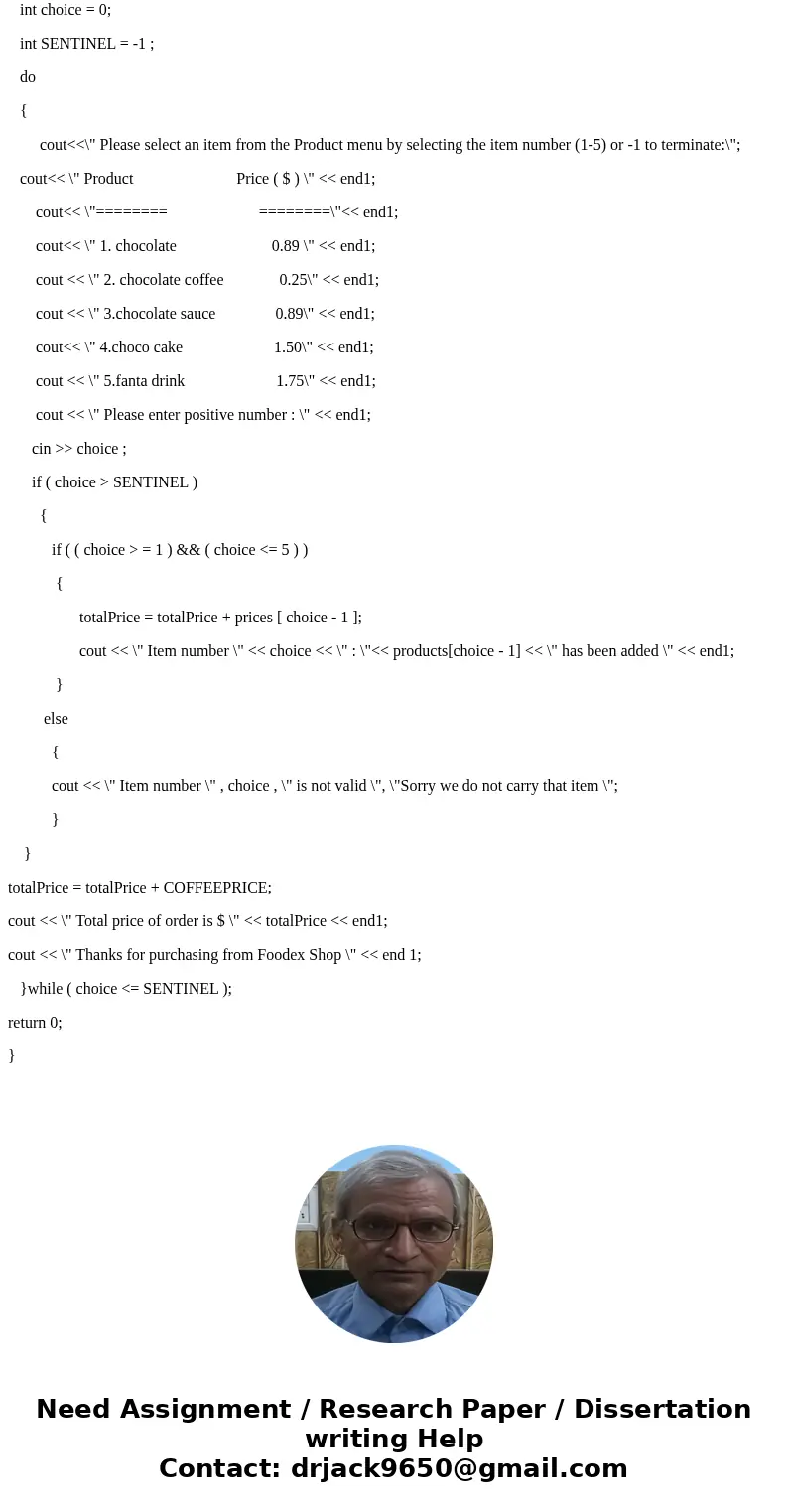 Write a stub for function double totalPrice(double single_price, int total_items)Solution#include<iostream> #include<cstdlib> using namespace std; i Write a stub for function double totalPrice(double single_price, int total_items)Solution#include<iostream> #include<cstdlib> using namespace std; i