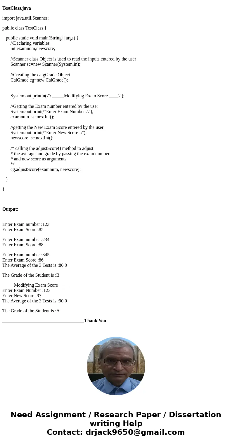 Add a method adjustScore to the student class to allow for a single score to be changed by the user. The prototype for the method is as follows: Note that examN Add a method adjustScore to the student class to allow for a single score to be changed by the user. The prototype for the method is as follows: Note that examN