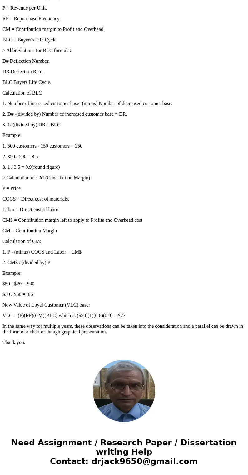 Analyze how the value of a loyal customer (VLC) will change if the average customer defection rate varies between 15 and 40 percent (in increments of 5 percent) Analyze how the value of a loyal customer (VLC) will change if the average customer defection rate varies between 15 and 40 percent (in increments of 5 percent)