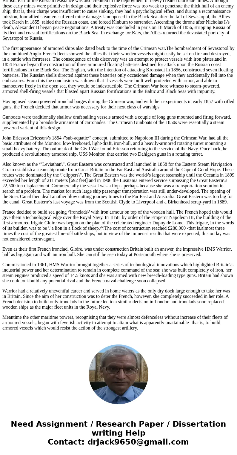 Briefly describe how the development of steam powered ships transformed naval warfare.SolutionDevelopment of steam powered ships And transformation in naval war Briefly describe how the development of steam powered ships transformed naval warfare.SolutionDevelopment of steam powered ships And transformation in naval war