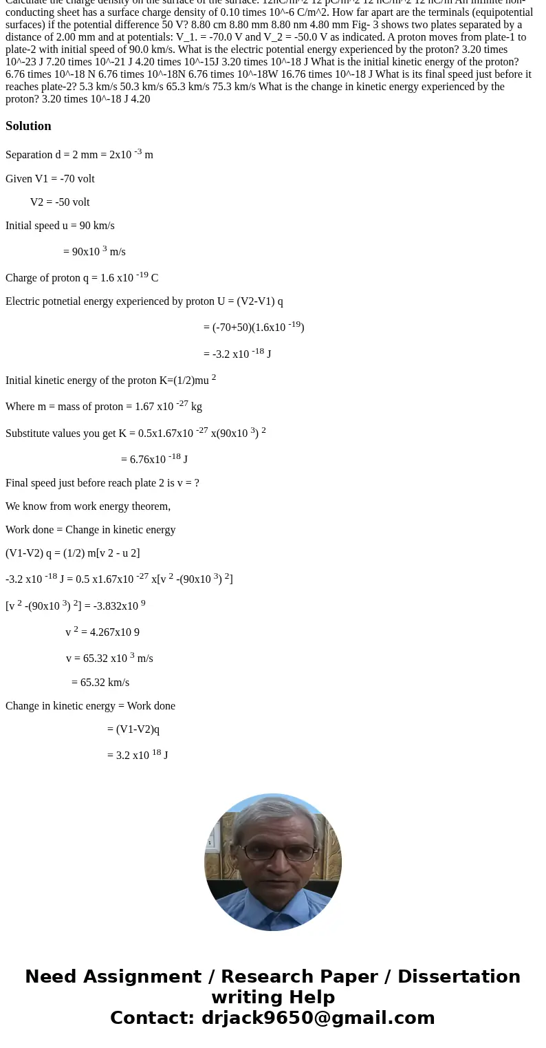  Calculate the charge density on the surface of the surface. 12nC/m^2 12 pC/m^2 12 nC/m^2 12 nC/m An infinite non-conducting sheet has a surface charge density 