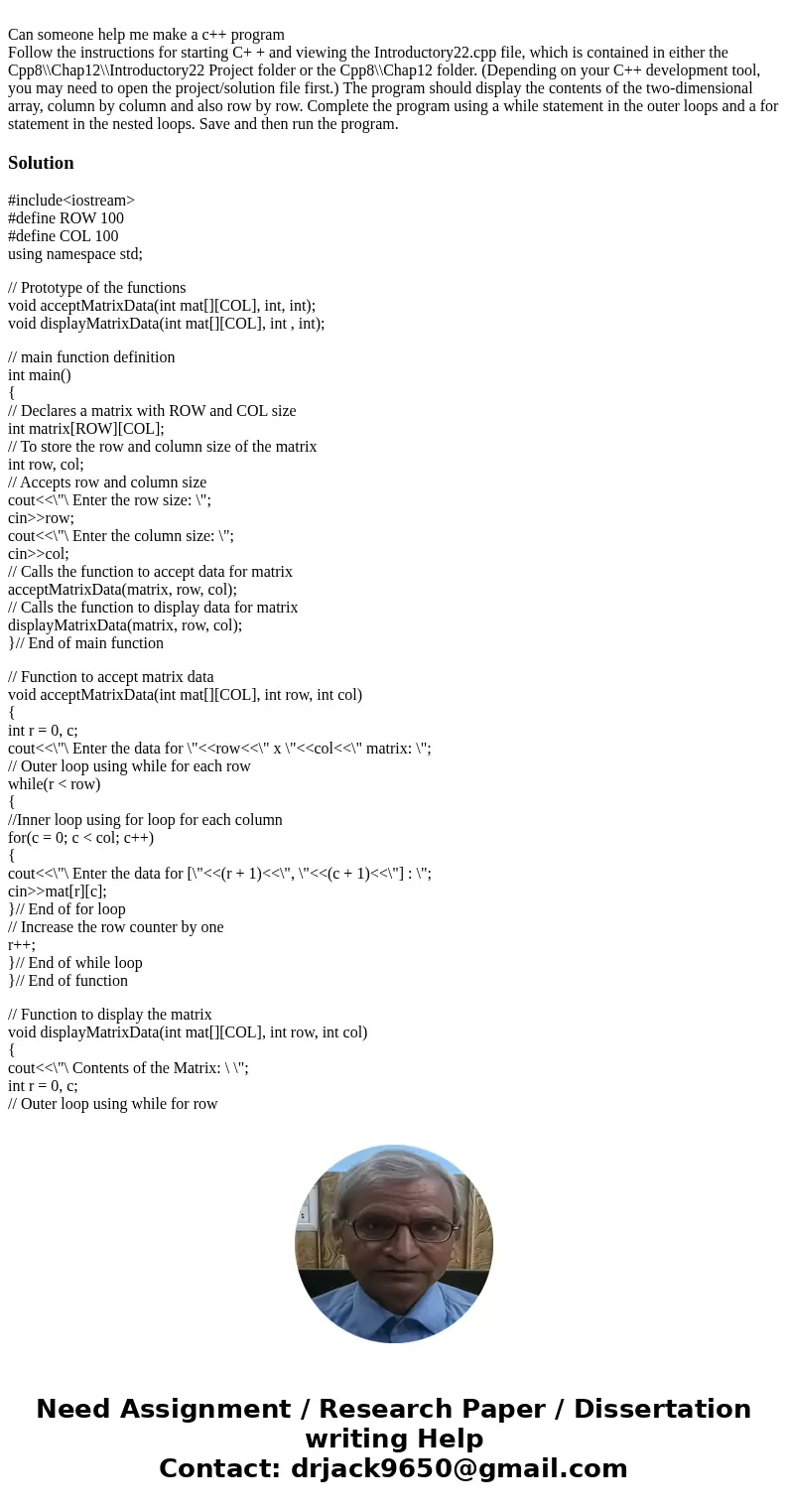 Can someone help me make a c++ program Follow the instructions for starting C+ + and viewing the Introductory22.cpp file, which is contained in either the Cpp8  Can someone help me make a c++ program Follow the instructions for starting C+ + and viewing the Introductory22.cpp file, which is contained in either the Cpp8