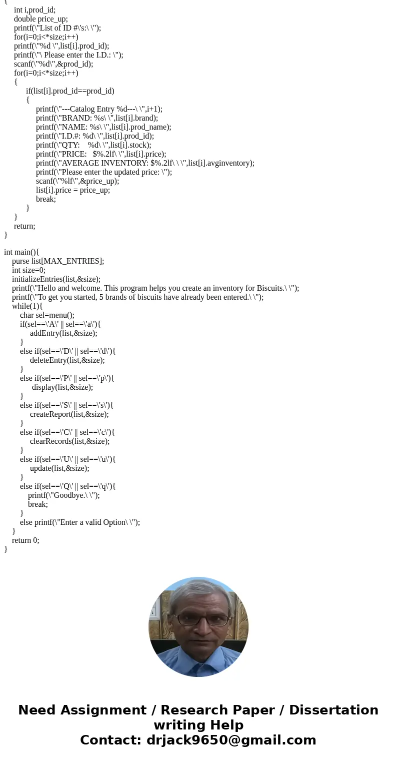 I really need help with this Assignment Please in C programming not C++ or C#, just C. Thank you! Hello , Choose please one of the following program types: The  I really need help with this Assignment Please in C programming not C++ or C#, just C. Thank you! Hello , Choose please one of the following program types: The