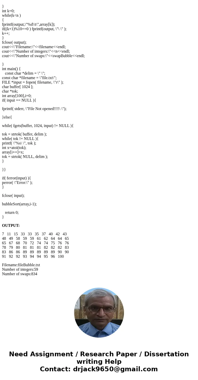 Im in basic C++ no advanced methods thanjks in advance for your help write two programs, one that uses a simple bubble sort and one that uses a simple selection Im in basic C++ no advanced methods thanjks in advance for your help write two programs, one that uses a simple bubble sort and one that uses a simple selection