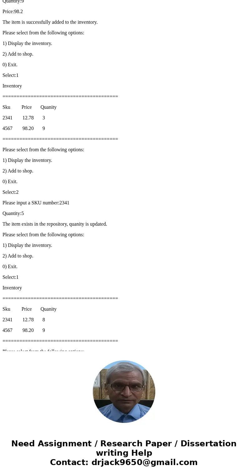 In thisworkshop, you are going to use a C structuretype to represent anItemof an inventory. Apersonis able to viewthe inventory, add an item to the inventory, a In thisworkshop, you are going to use a C structuretype to represent anItemof an inventory. Apersonis able to viewthe inventory, add an item to the inventory, a